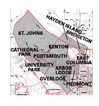 North Portland Neighborhoods Map